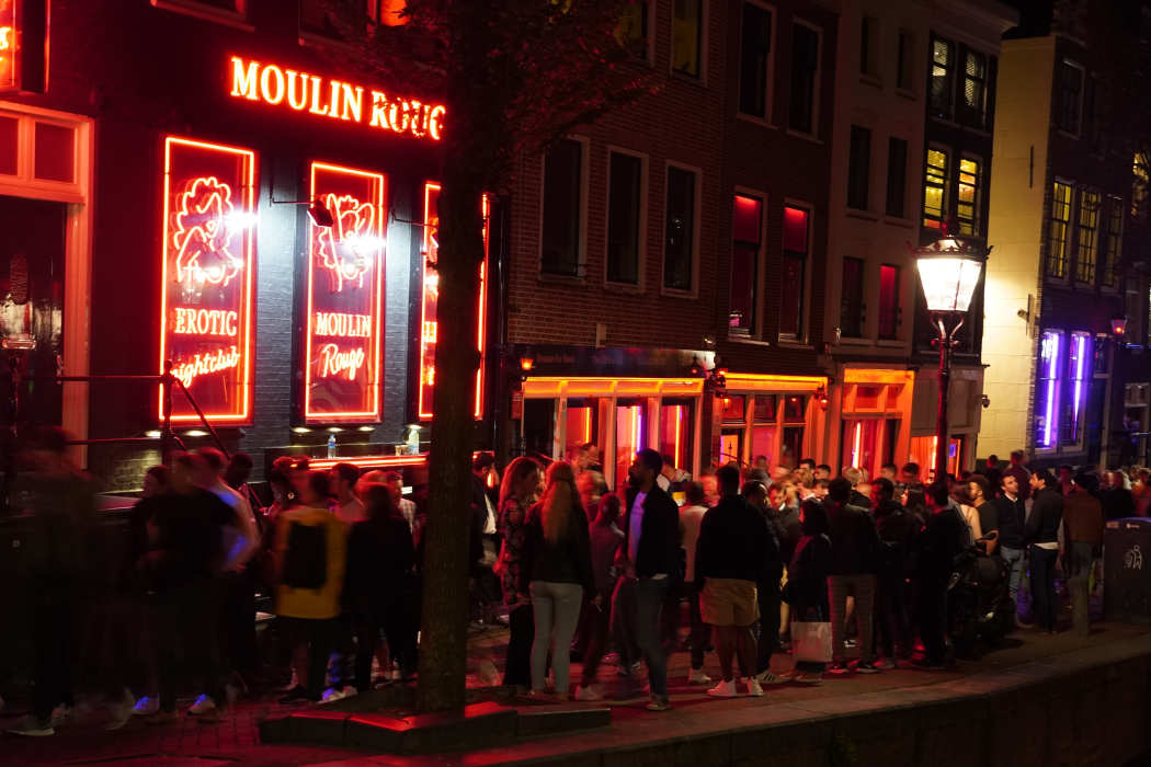 Red Light District also known as De Wallen in Amsterdam