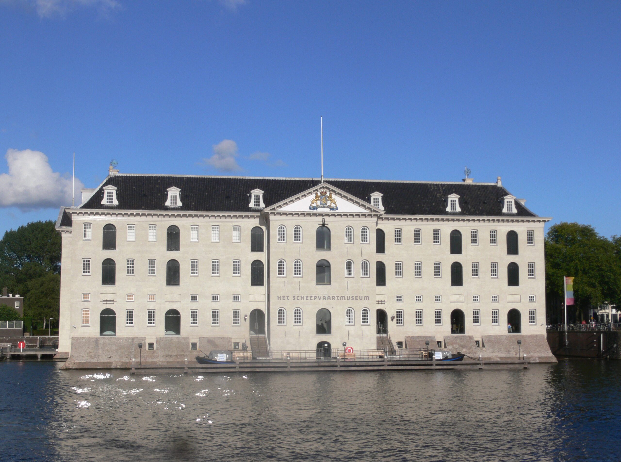 Het Scheepvaartmuseum National Maritime Museum in Amsterdam