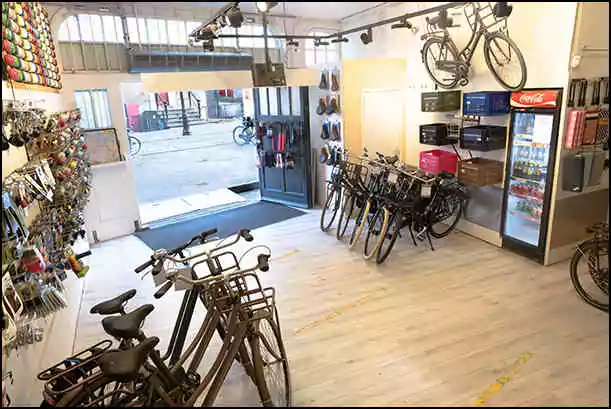 black bikes red light district store