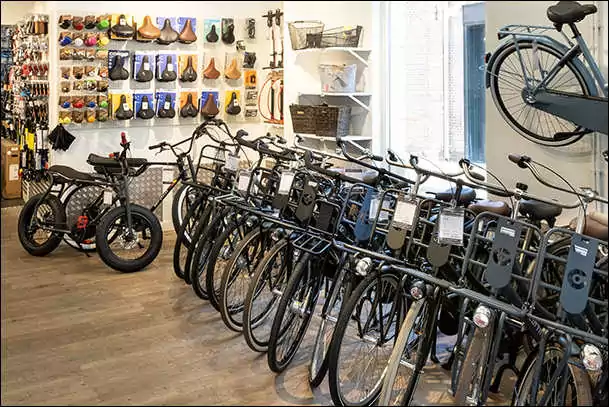 black bikes rental bikes in haarlem