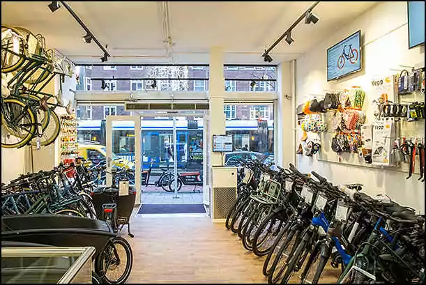 black bikes rental shop apollobuurt amsterdam