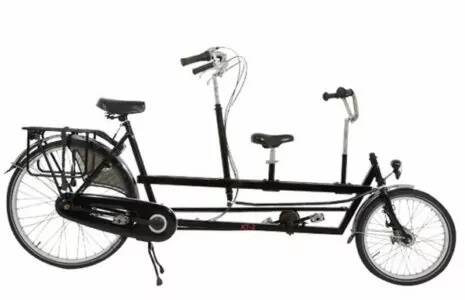 Kids Tandem Bike Rental in Amsterdam Black Bikes